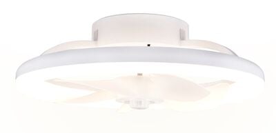 Trio Pajala LED tuuletin kattovalaisin mattavalkoinen